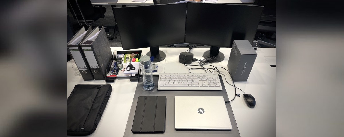 Arbeitsplatz im Schulungsraum