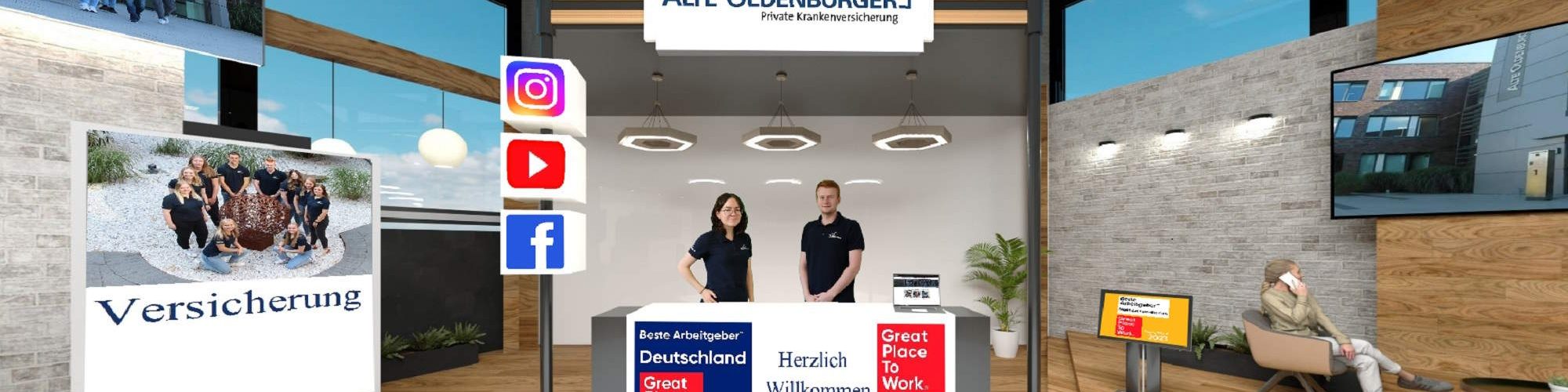 Der digitale Messestand der Alte Oldenburger
