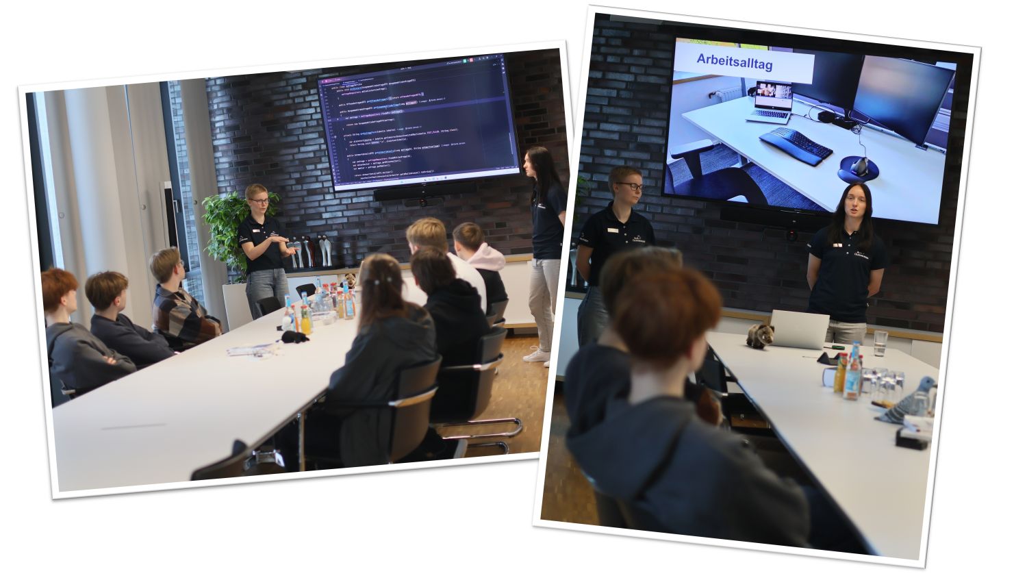 Vorträge der IT-Azubis beim Tag der Ausbildung bei der ALTE OLDENBURGER in Vechta